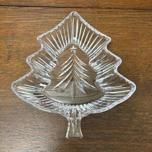 Mikasa Christmas Glass Candy Dish